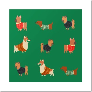 Dogs! in Sweaters! Posters and Art
